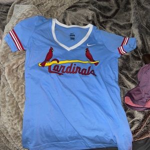 st. louis cardinals women’s large (fits tighter) baseball tee shirt